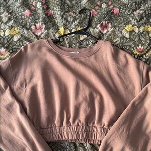 Good American brown Cropped Sweatshirt